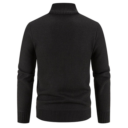 Strickpullover Herren mit Stehkragen