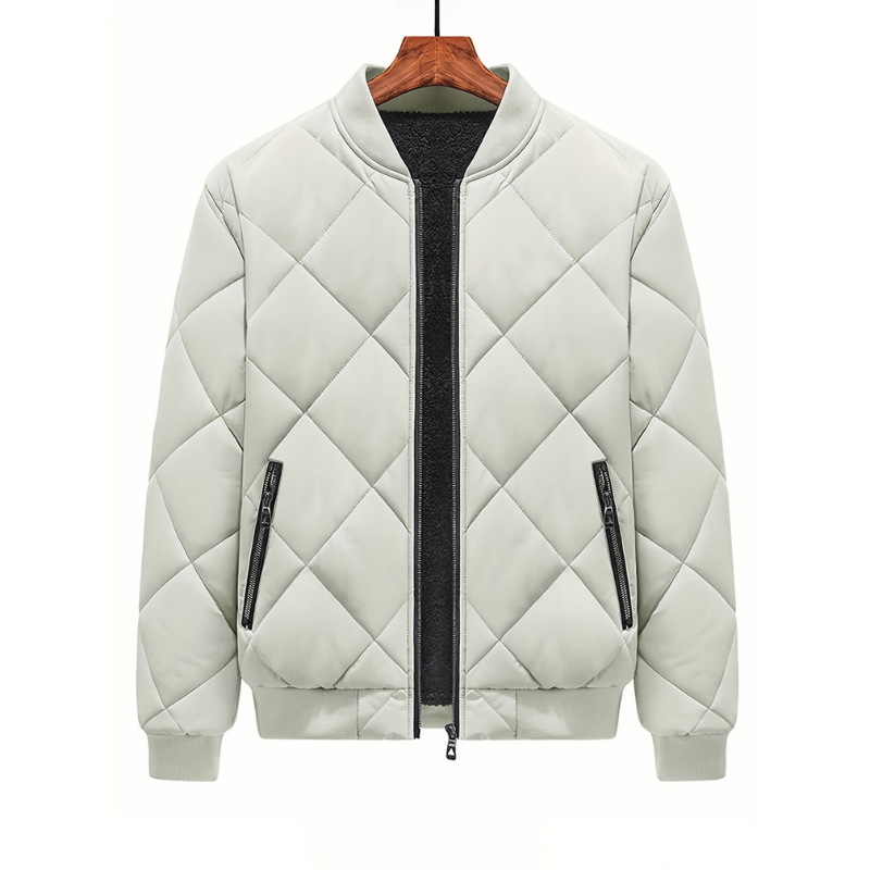 Herren Steppjacke im urbanen Stil - khaki
