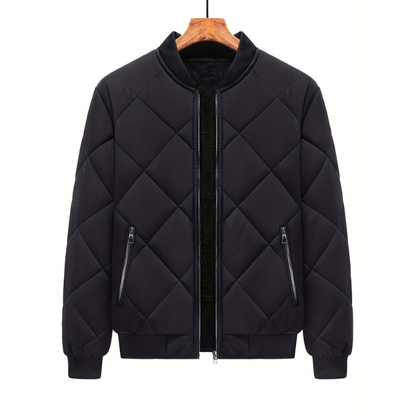 Herren Steppjacke im urbanen Stil - schwarz