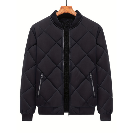 Herren Steppjacke im urbanen Stil - schwarz