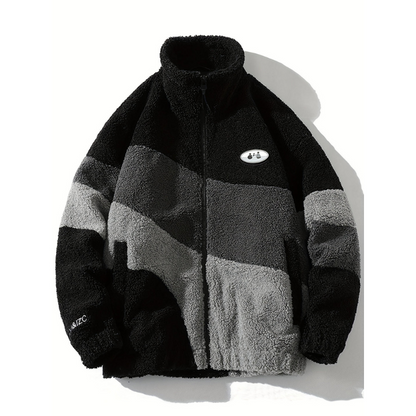 Herren Winterjacke im lässigen Stil - schwarz