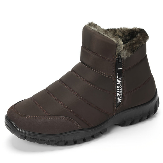 Herren Ankle Boots als Winterschuhe - olivbraun