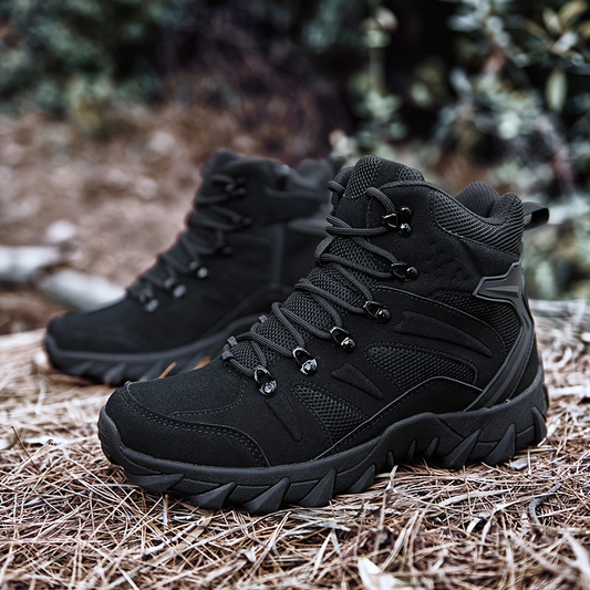 Herren Wanderschuhe im Mid-Top Design - schwarz