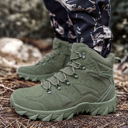 Herren Wanderschuhe im Mid-Top Design - grün