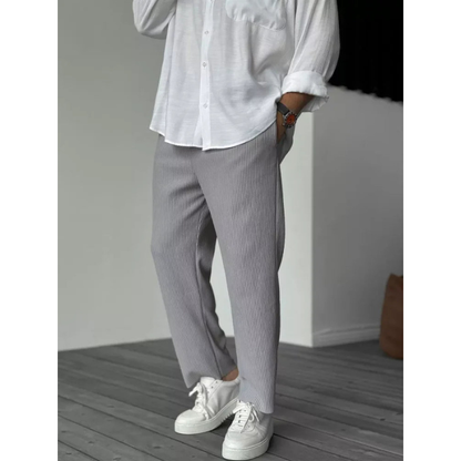 Herren Cordhose mit lockerer Passform - grau