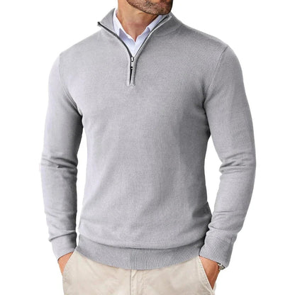 Herren Strickpullover mit Half-Zip