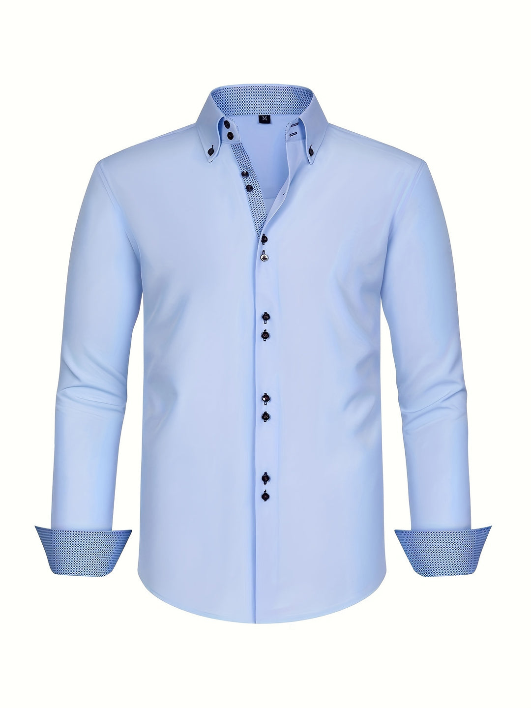 Herren Hemd mit Stretch-Anteil - blau