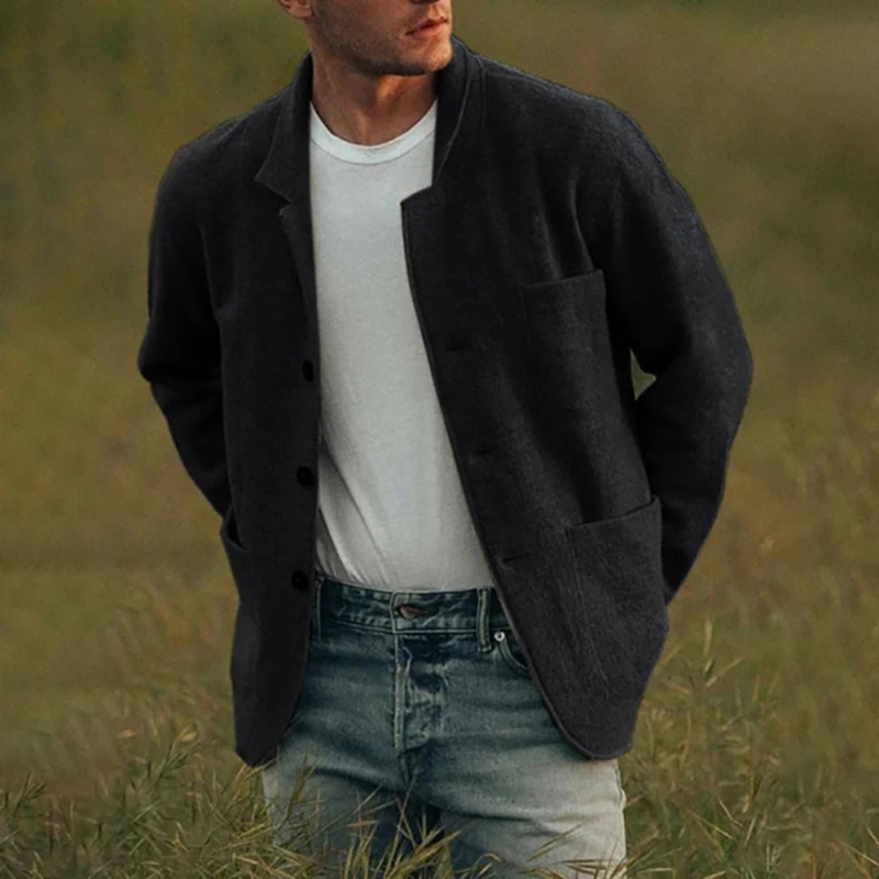 Herren Freizeitjacke für den Winter - schwarz