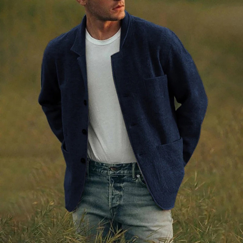 Herren Freizeitjacke für den Winter - marineblau
