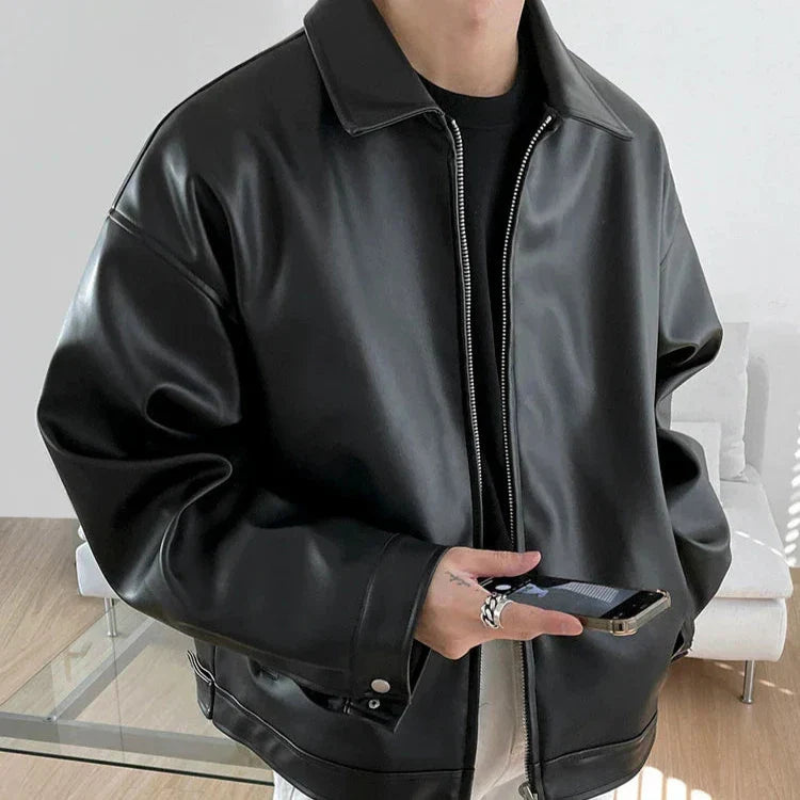 Winterjacke Herren im Oversized Streetwear Stil - schwarz