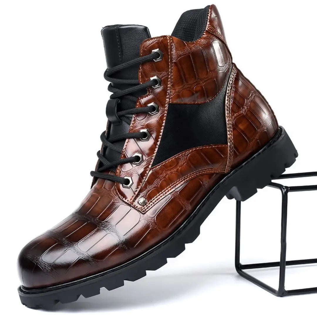 Herren Boots mit robustem modernem Design - braun