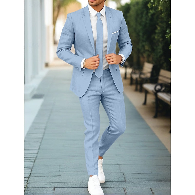 Anzug Herren mit schmaler Passform - blau