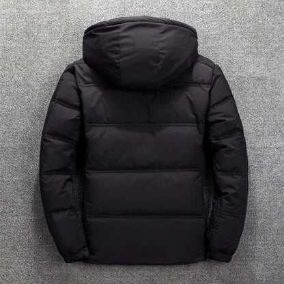 Herren Skijacke als Winterparka mit Kapuze