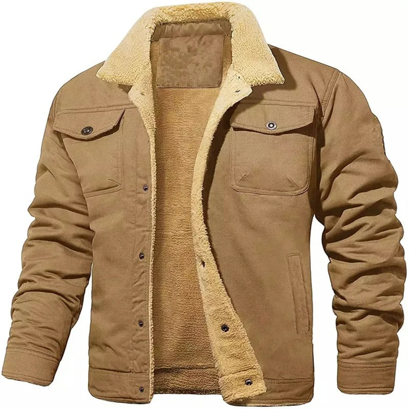 Winterjacke Herren in moderner Passform - khaki