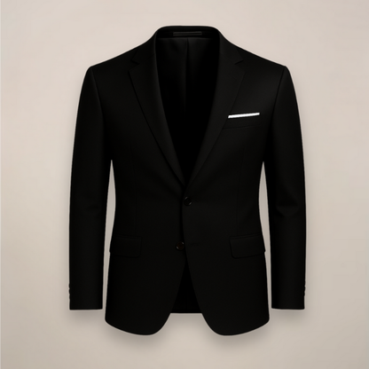 Herren Blazer im Slim Fit Schnitt - schwarz