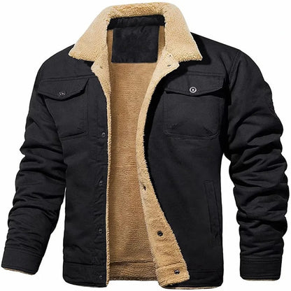 Winterjacke Herren in moderner Passform - schwarz