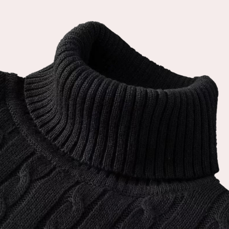 Herren Rollkragenpullover im schlichten Basic-Schnitt