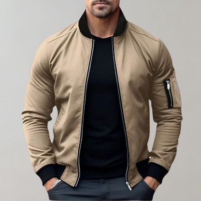 Herren Übergangsjacke im Windbreaker-Stil - khaki