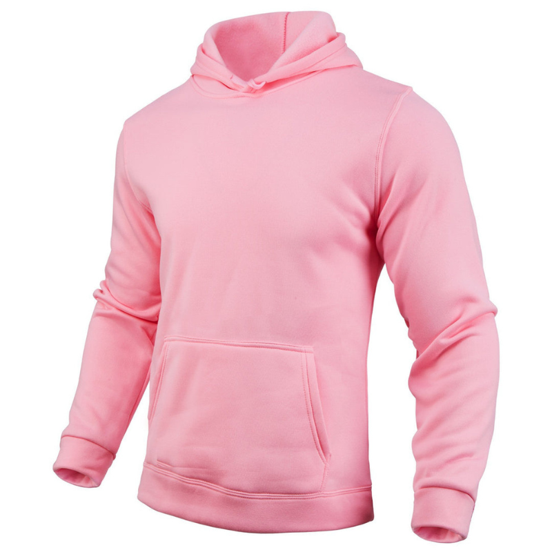 Herren Kapuzenpullover im weiten Schnitt - rosa