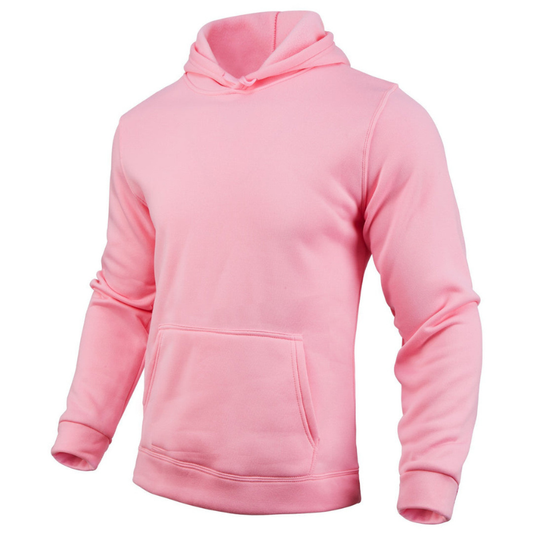 Herren Kapuzenpullover im weiten Schnitt - rosa