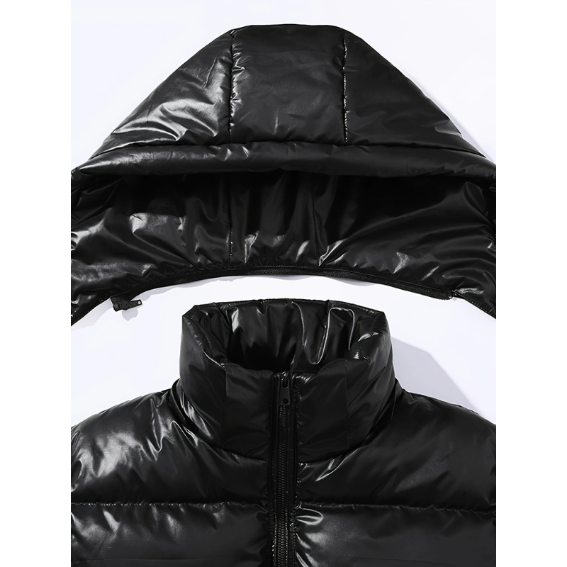 Winterjacke Herren mit Kapuze im schlichten Design