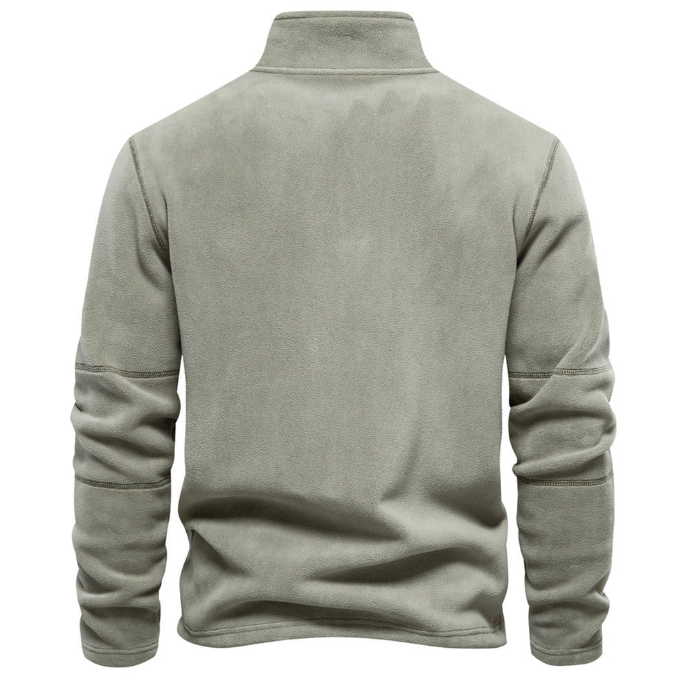 Herren Pullover mit Reißverschluss und Stehkragen