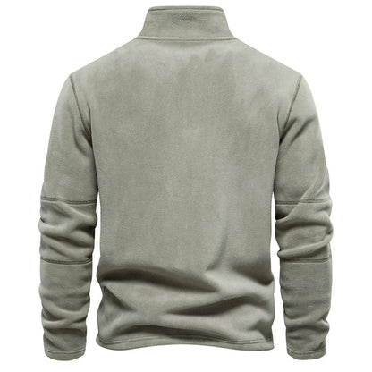 Herren Pullover mit Reißverschluss und Stehkragen