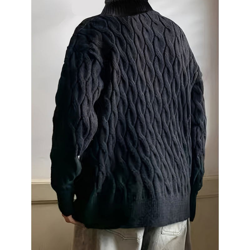 Herren Oversize Pullover mit langen Ärmeln