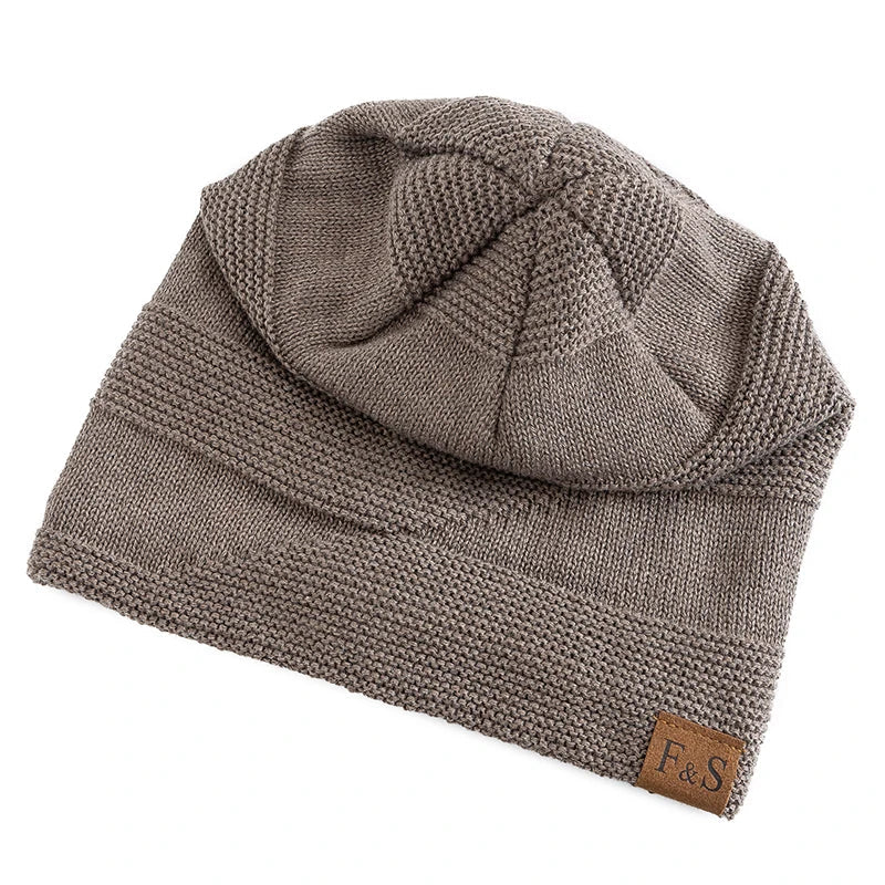 Herren Mütze Beanie mit Plüschfutter