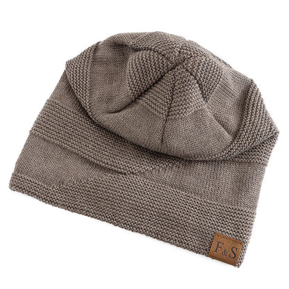 Herren Mütze Beanie mit Plüschfutter