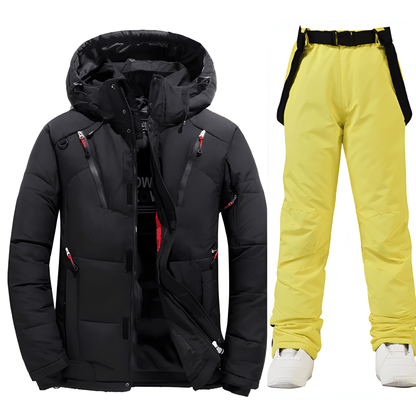 Herren Skijacke für Wintersport - schwarz 2