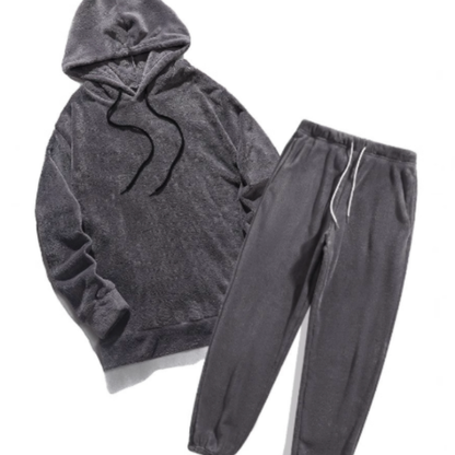 Herren Set aus Hoodie und Jogginghose - grau