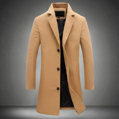 Herren Winterjacke in mittellanger Form - khaki