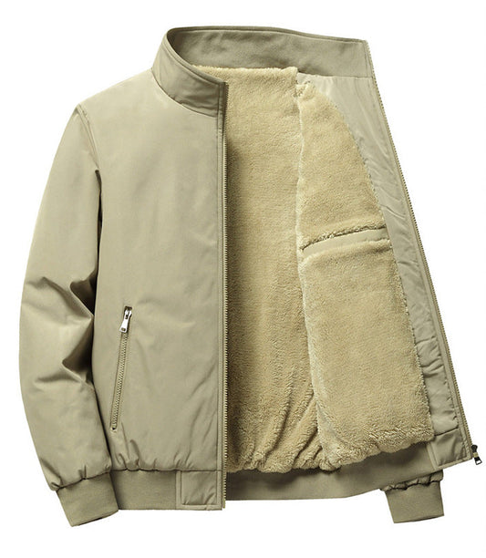 Baseball-Jacke Herren im sportlichen Stil - khaki