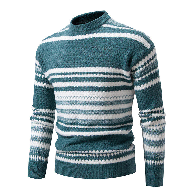 Pullover Herren mit Rundhalsausschnitt - grün