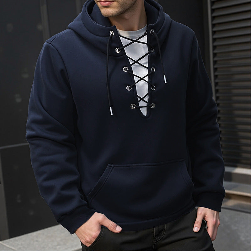 Herren Sweatshirt im Winter-Freizeitlook - blau