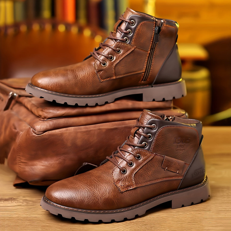 Herren Winterstiefel im Schnürstiefel Design
