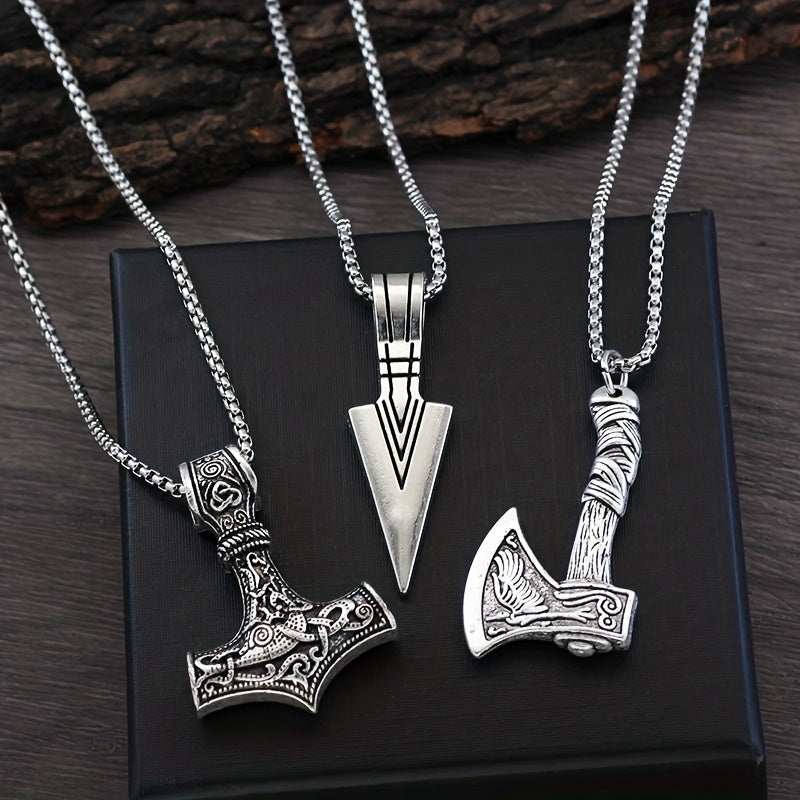 Herren Kette mit Anhänger im Wikinger Stil