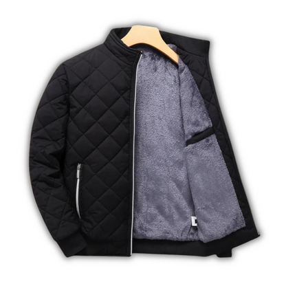 Herren Winterparka im klassischen Schnitt - schwarz