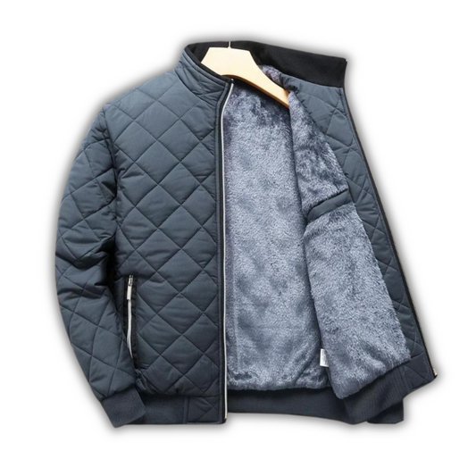 Herren Winterparka im klassischen Schnitt - grau