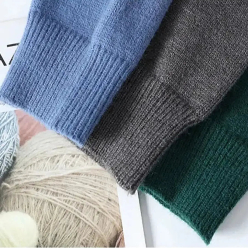 Pullover Herren Strick mit Patchwork Design