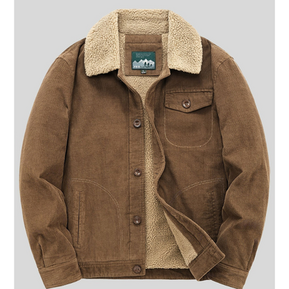 Herren Übergangsjacke im Vintage-Look - braun