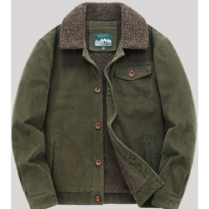 Herren Übergangsjacke im Vintage-Look - grün