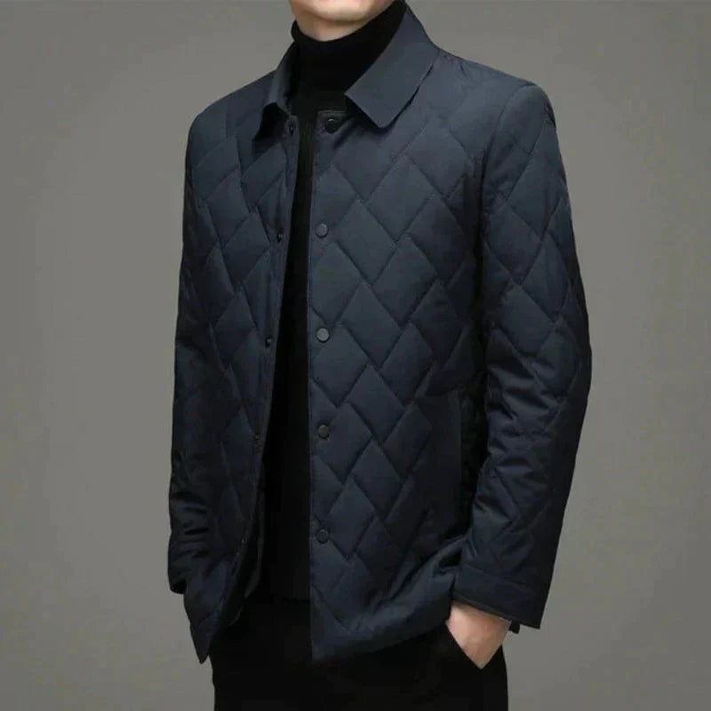 Steppjacke Herren mit schmaler Passform - blau