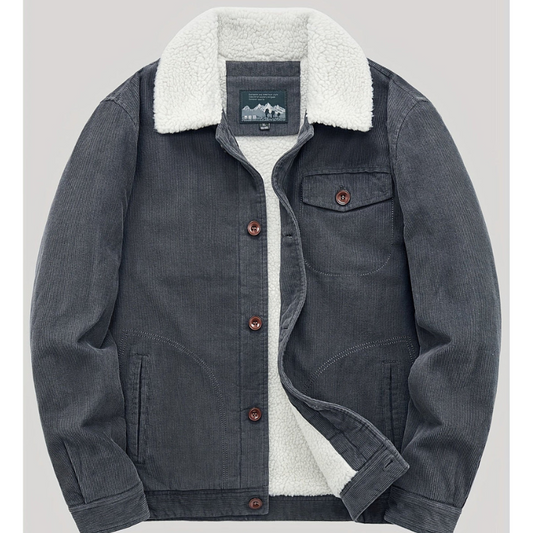 Herren Übergangsjacke im Vintage-Look - grau
