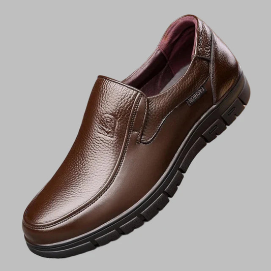 Herrenschuhe im Slip-On-Stil - braun