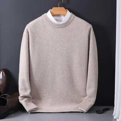 Herren Pullover mit Rundhalsausschnitt im Regular Fit - kamel