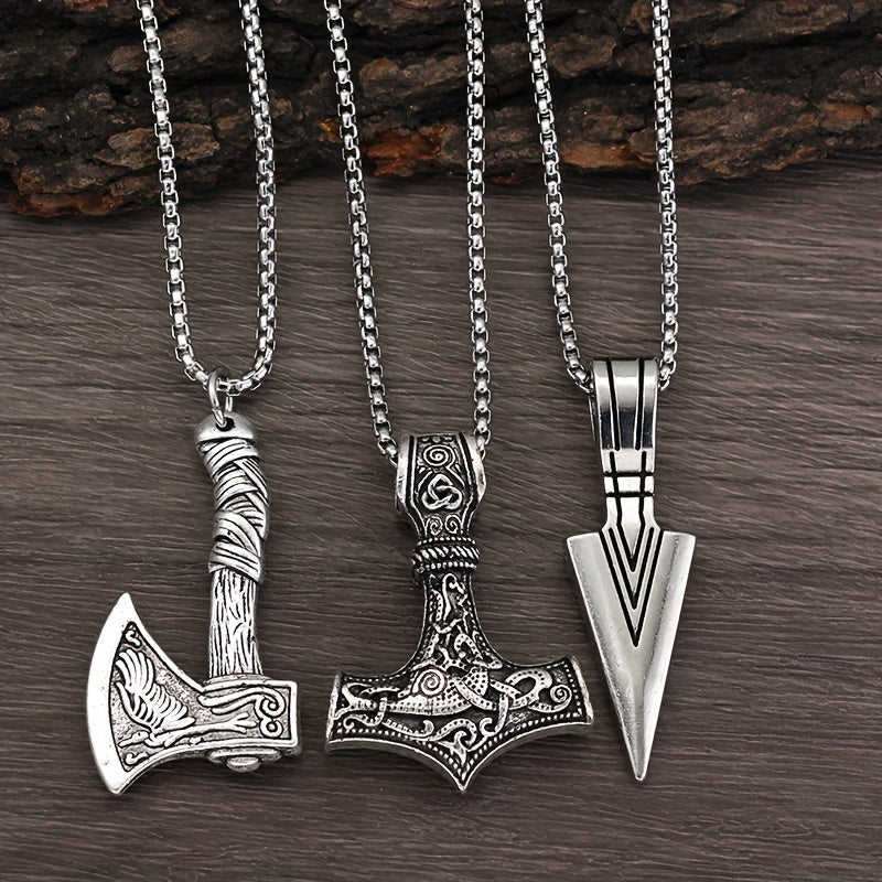 Herren Kette mit Anhänger im Wikinger Stil
