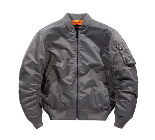 Bomberjacke Herren im klassischen Urban Look - grau