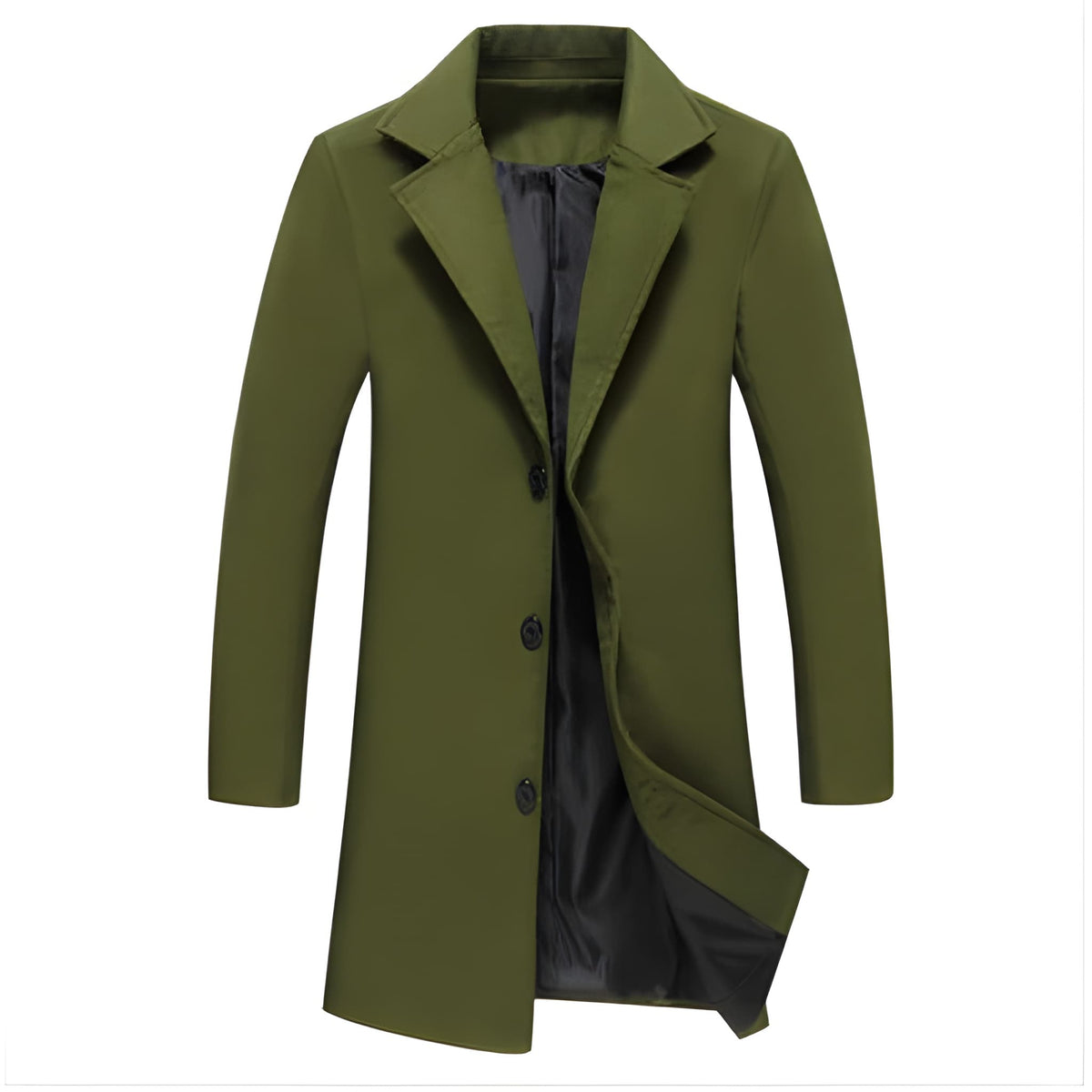 Herren Zweireiher-Jacke mit Slim Fit Schnitt - grün